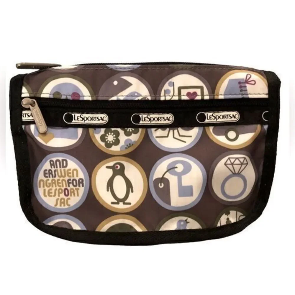 New! Anders Wenngren for LeSportsac Canvas‎ Cosmetic Case lMakeup Bag
